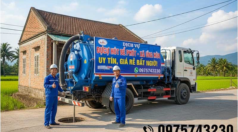 Dịch vụ hút bể phốt tại xã Ứng Hòa uy tín, giá rẻ bất ngờ