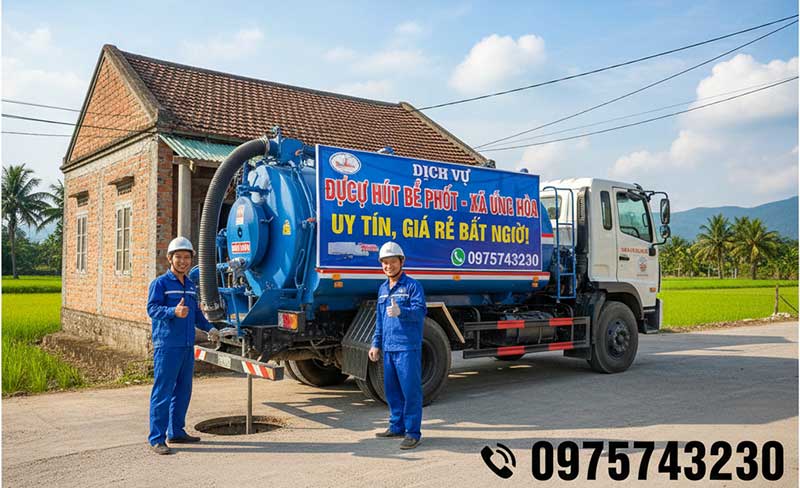 Công Ty TNHH Thông Hút Bể Phốt Hà Nội 1 – Dịch vụ hút bể phốt tại xã Ứng Hòa