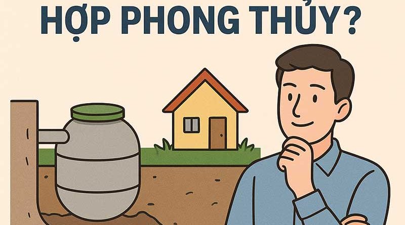 Bể phốt nên đặt ở đâu để nhà luôn sạch sẽ và hợp phong thủy?