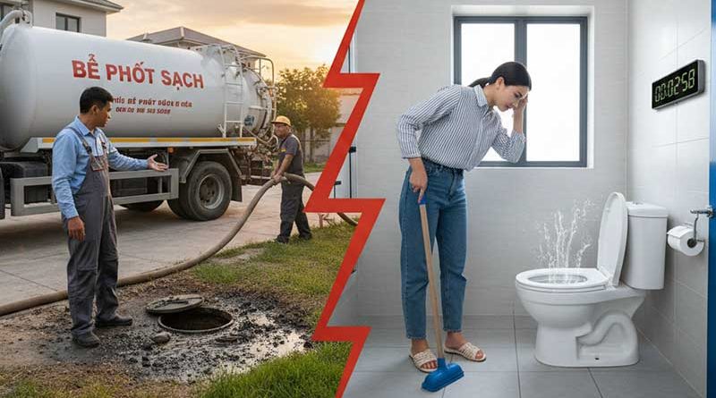 Phân Biệt Bể Phốt Đầy Và Tắc Bồn Cầu Chỉ Trong 3 Phút