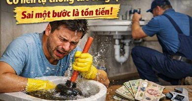 Có nên tự thông tắc cống tại nhà? Sai một bước là tốn tiền
