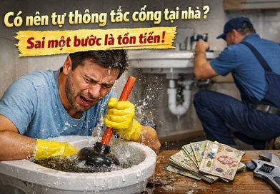 Có nên tự thông tắc cống tại nhà? Sai một bước là tốn tiền